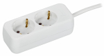 UMA Удлинитель У02 2 места 5м 3х1мм2 10А бел. IEK