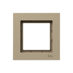 1 - местная рамка, IP44, шампань, пластик Эпика EKF