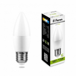Лампа светодиодная, (11W) 230V E27 4000K С37, LB-770