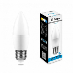 Лампа светодиодная, (11W) 230V E27 6400K С37, LB-770