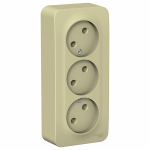 Розетка 3гн без З/К о/у крем изол.пласт. 16А IP20 Blanca Systeme Electric (1/6) Розетка 3гн без З/К о/у крем изол.пласт. 16А IP20 Blanca Systeme Electric (1/6)