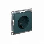 Розетка 1гн с З/К с/у изумруд механизм 16А AtlasDesign Systeme Electric (1/10)