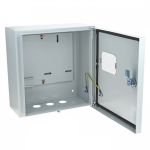 Щит учета ЩУ-1 310х300х150 настен эл. окно с зам. металл сер IP54 EKF (1)