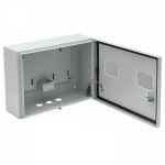 Щит учета ЩУ-2 под счётчик 310х420х150 настен окно с зам. металл сер IP54 EKF (1)
