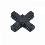 Коннектор X-тип XRB-BL для шинопровода RB черный IN HOME