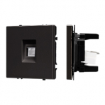 ARL NOBE Розетка компьютерная софт-тач черный оникс SCT-MPC1-SFPL-BK (RJ-45, CAT6) (Arlight, -)
