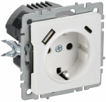 BRITE Роз. с з/к/ш 16А с USB A+C 18Вт РЮш11-1-БрАБ а/б IEK BRITE Роз. с з/к/ш 16А с USB A+C 18Вт РЮш11-1-БрАБ а/б IEK