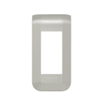 Рамка 1-пост. цвет алюминий матовый, пластик горизонтальная, Mosaic Legrand