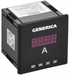 Амперметр цифр. щит. 1-ф. DO RS-485 96х96 LED GENERICA Амперметр цифр. щит. 1-ф. DO RS-485 96х96 LED GENERICA
