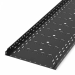 Лоток перфорированный Стандарт 500х50х3000 (1,0 мм) RAL 9005 (6 м/уп) Промрукав