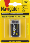 Элемент питания 6LR61 крона 9V алкалиновый NBT-NE-6LR61-BP1 бл.1шт Navigator (10/50)