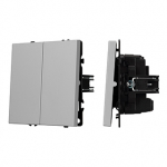 ARL NOBE Выключатель перекрёстный 2 кл софт-тач никель SWT-MKX2-SFPL-IS (250V, 10A) (Arlight, -) ARL NOBE Выключатель перекрёстный 2 кл софт-тач никель SWT-MKX2-SFPL-IS (250V, 10A) (Arlight, -)