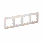 Рамка 4гн жемчуг/дымчатый белый AtlasDesign AIR Systeme Electric (1/5)