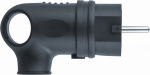 Вилка угловая с З/К черная каучук NCA-PLR01-16A-E-IP44-BL Navigator (1/20/200)