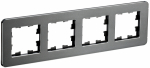 Рамка 4гн металл титан РУ-4-1-Бр RE BRITE IEK (5/50)