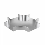 Ответвитель Х-образный 100х100, 0,8 мм, AISI 304 в комплекте с крепежными элементами и соединительными пластинами, необходимыми длямонтажа