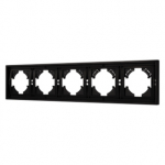 Рамка пластиковая FRM-TENDO-PL-5-BK (Arlight, Черный) Рамка пластиковая FRM-TENDO-PL-5-BK (Arlight, Черный)