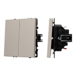 ARL NOBE Выключатель звонковый 2 кл софт-тач кашемир SWT-MKR2-SFPL-CA (250V, 10A) (Arlight, -) ARL NOBE Выключатель звонковый 2 кл софт-тач кашемир SWT-MKR2-SFPL-CA (250V, 10A) (Arlight, -)