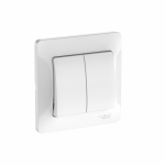Выключатель 2кл с/у белый в сборе быстрозажим Glossa Systeme Electric  (1/15)