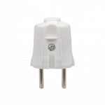 Вилка прямая без З/К белая 10А EKF Proxima