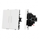 Механизм выключателя двухклавишный непроходной LED SWT-NOBE-MK02-SFPL-L-WH (230V, 10A) (Arlight, Белый кварц) Механизм выключателя двухклавишный непроходной LED SWT-NOBE-MK02-SFPL-L-WH (230V, 10A) (Arlight, Белый кварц)