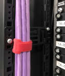 Hyperline PMR-1.5U-M-RAL9005 Кронштейн 1.5U, крепеж типа "монетка", цвет черный RAL9005 (4 шт. в комплекте)