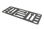 Hyperline PMR-1U-T-RAL9005 Кронштейн 1U, Т-пазы, цвет черный RAL9005 (8 шт. в комплекте)