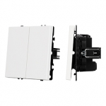 ARL NOBE Выключатель перекрёстный 2 кл софт-тач белый кварц SWT-MKX2-SFPL-WH (250V, 10A) (Arlight, -) ARL NOBE Выключатель перекрёстный 2 кл софт-тач белый кварц SWT-MKX2-SFPL-WH (250V, 10A) (Arlight, -)