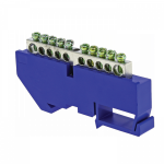 Шина N ноль ШНИ 6x9 DIN-изоляторе 10-отверстий цинк EKF PROxima (1/20/500)