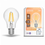 Лампа светодиод 7Вт 806Лм 2700К А60 E27 диммируемая LED Gauss Smart Home Filament 1/10/40