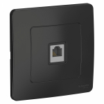 Розетка 1гн ТФ RJ11 с/у антрацит Blanca Systeme Electric