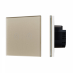 Выключатель сенсорный SWT-OMALI-S02-ZB-GD (250V, 10A, Zigbee) (Arlight, Стекло) Выключатель сенсорный SWT-OMALI-S02-ZB-GD (250V, 10A, Zigbee) (Arlight, Стекло)
