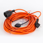 Силовой удлинитель в бухте 1 р-ка ПВС 2х1мм2 10А 2200Вт 30м б/з IP44 PLEXUP Силовой удлинитель в бухте 1 р-ка ПВС 2х1мм2 10А 2200Вт 30м б/з IP44 PLEXUP