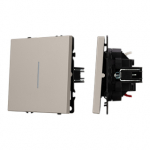 Механизм выключателя одноклавишный проходной LED SWT-NOBE-MKP1-SFPL-L-CA (230V, 10A) (Arlight, Кашемир) Механизм выключателя одноклавишный проходной LED SWT-NOBE-MKP1-SFPL-L-CA (230V, 10A) (Arlight, Кашемир)