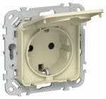 FLITE Роз. с з/к/ш кр. 16А IP44 РСшкр11-0-44-ФлН нав. IEK