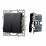 Механизм выключателя двухклавишный непроходной SWT-MK02-PL-BK (250V, 16A) (Arlight, -) Механизм выключателя двухклавишный непроходной SWT-MK02-PL-BK (250V, 16A) (Arlight, -)