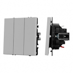 ARL NOBE Выключатель 3 кл софт-тач никель SWT-MK03-SFPL-IS (250V, 10A) (Arlight, -) ARL NOBE Выключатель 3 кл софт-тач никель SWT-MK03-SFPL-IS (250V, 10A) (Arlight, -)