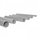 Труба гладкая жесткая d32 ПВХ серая EKF (1/72)