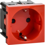 Розетка з/к з/ш в/з красная