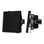 Механизм выключателя двухклавишный непроходной SWT-TENDO-MK02-SFPL-BK (230V, 10A) (Arlight, Матовый черный) Механизм выключателя двухклавишный непроходной SWT-TENDO-MK02-SFPL-BK (230V, 10A) (Arlight, Матовый черный)