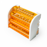 Шина на DIN-рейку в корпусе (кросс-модуль) 4х11 Промрукав Шина на DIN-рейку в корпусе (кросс-модуль) 4х11 Промрукав