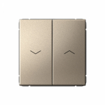 Выключатель управления жалюзи 2кл с/у шампань механизм быстрозажим ArtGallery Systeme Electric (1/5/20)