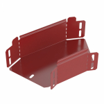 Угол горизонтальный 45 градусов Стандарт 300х100 RAL 3000 (0,8 мм) Промрукав