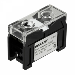 Блок зажимов клеммный БЗД 1-полюсный 25 мм2 90A на DIN-рейку REXANT