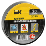 Изолента черная 19/20м IEK (1/10/200)