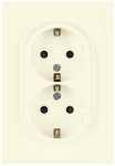 Розетка ЭРА Galaxy 15-2104-02 с заземлением двойная 2X2P+E Schuko 16А-250В IP20 слоновая кость Розетка ЭРА Galaxy 15-2104-02 с заземлением двойная 2X2P+E Schuko 16А-250В IP20 слоновая кость