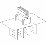 Элемент подвода питания одинарный 5 3200А 545x510x235 Schneider Electric KT