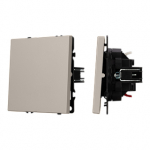 Механизм выключателя одноклавишный проходной SWT-NOBE-MKP1-SFPL-CA (230V, 10A) (Arlight, Кашемир)