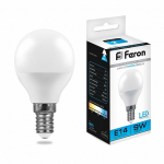 Лампа светодиодная,  (9W) 230V E14 6400K G45, LB-550