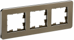 Рамка 3гн металл латунь РУ-3-1-Бр RE BRITE IEK (5/50)